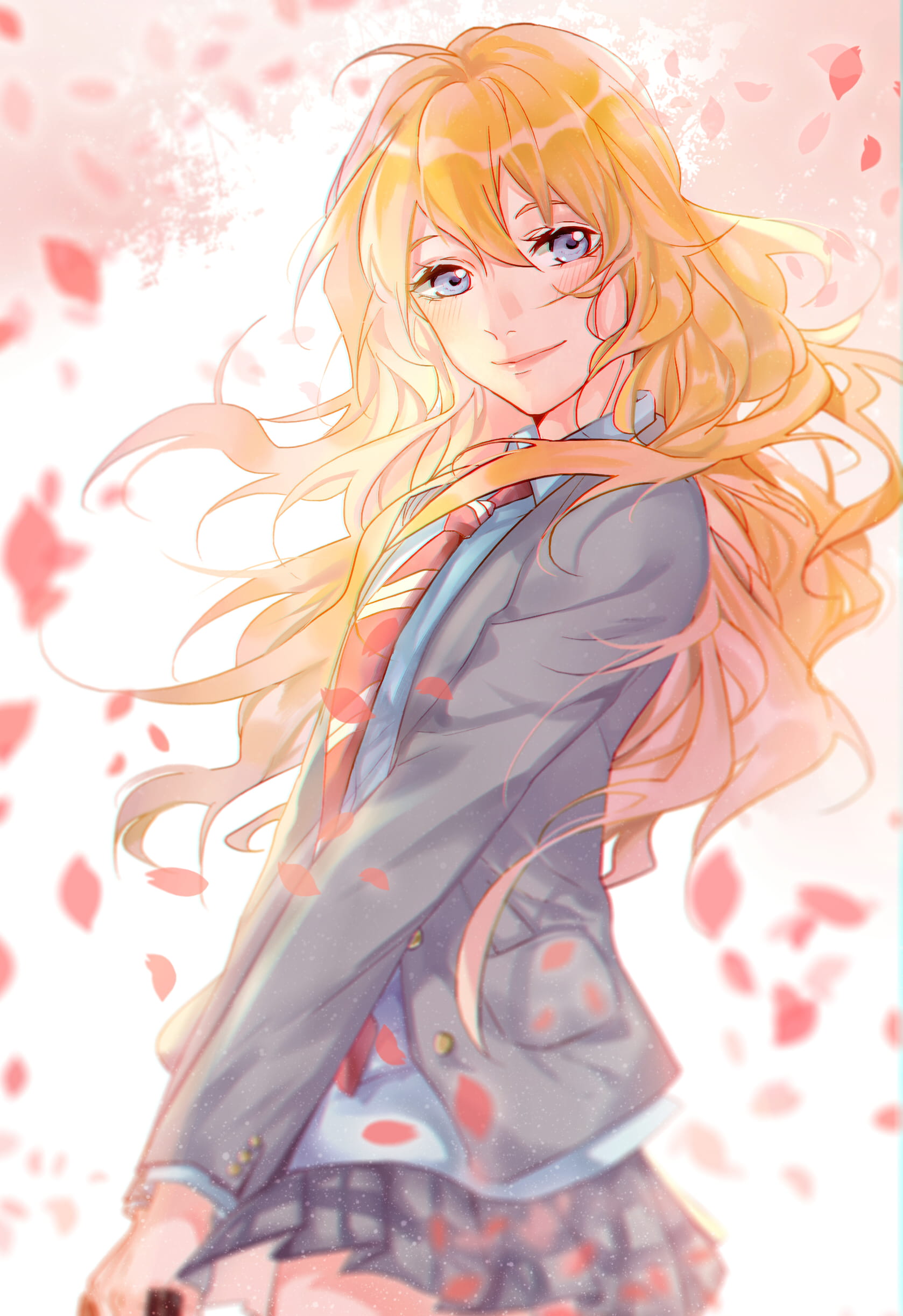 在樱树下独奏 四月是你的谎言手机壁纸