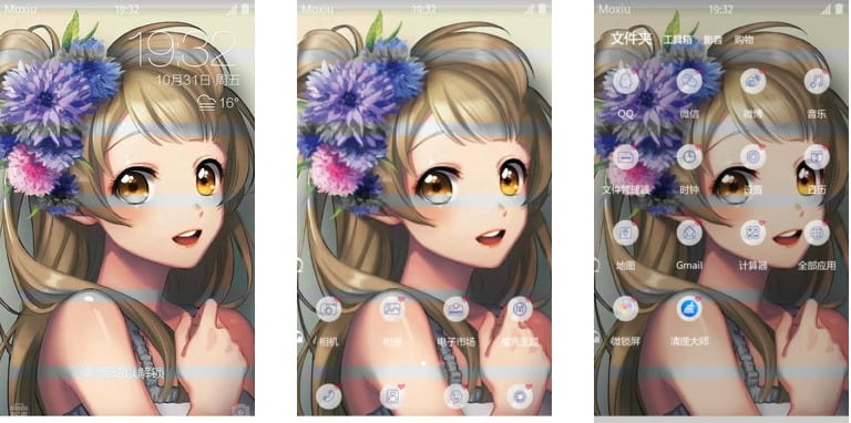 永不过气九人女天团 lovelive！安卓手机主题大集合！