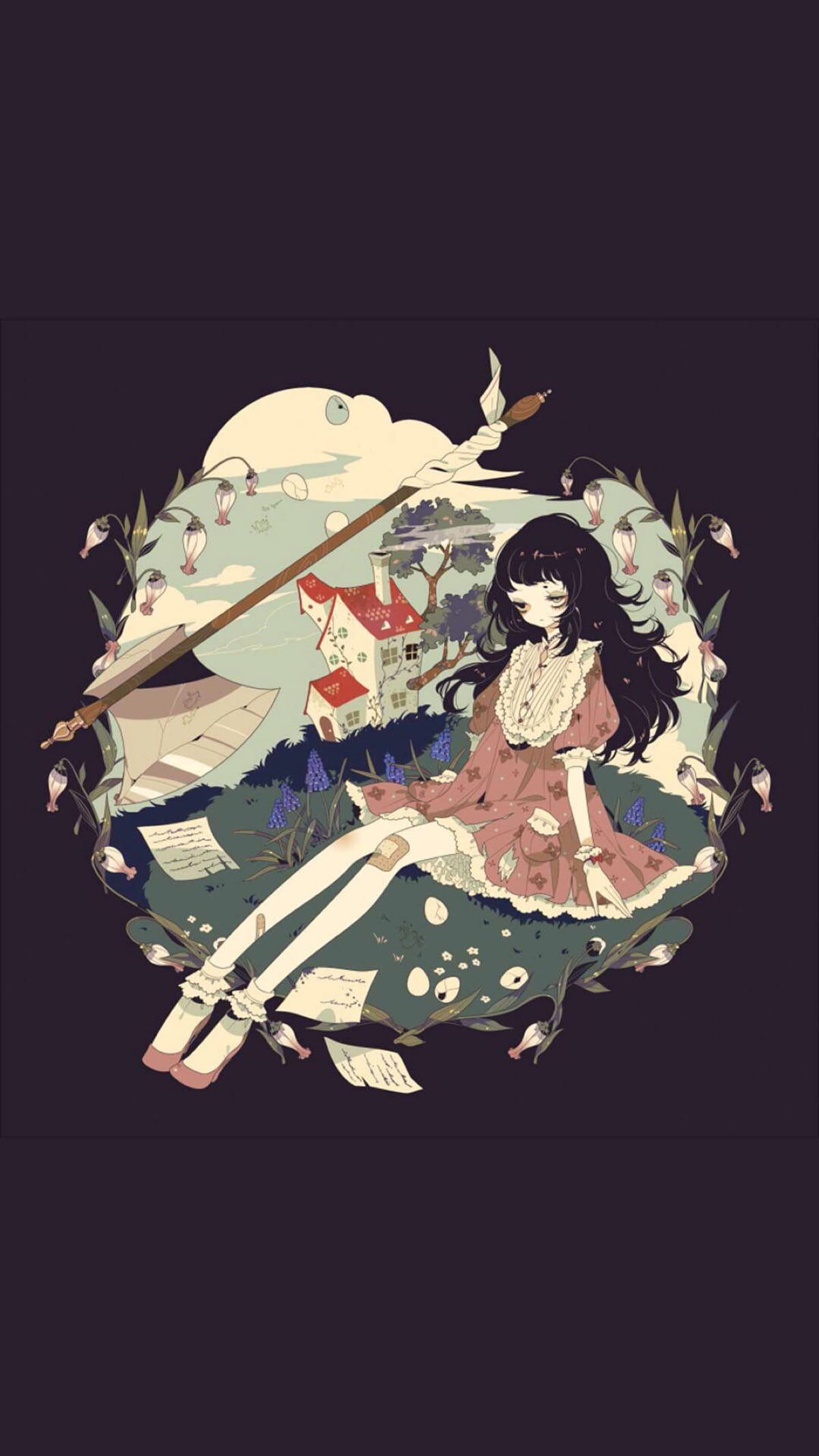 人形玩偶 特色插画系列手机壁纸(1)