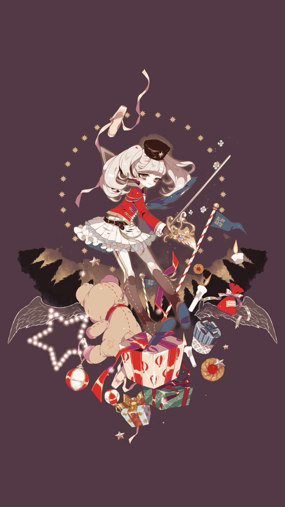 人形玩偶 特色插画系列手机壁纸(1)