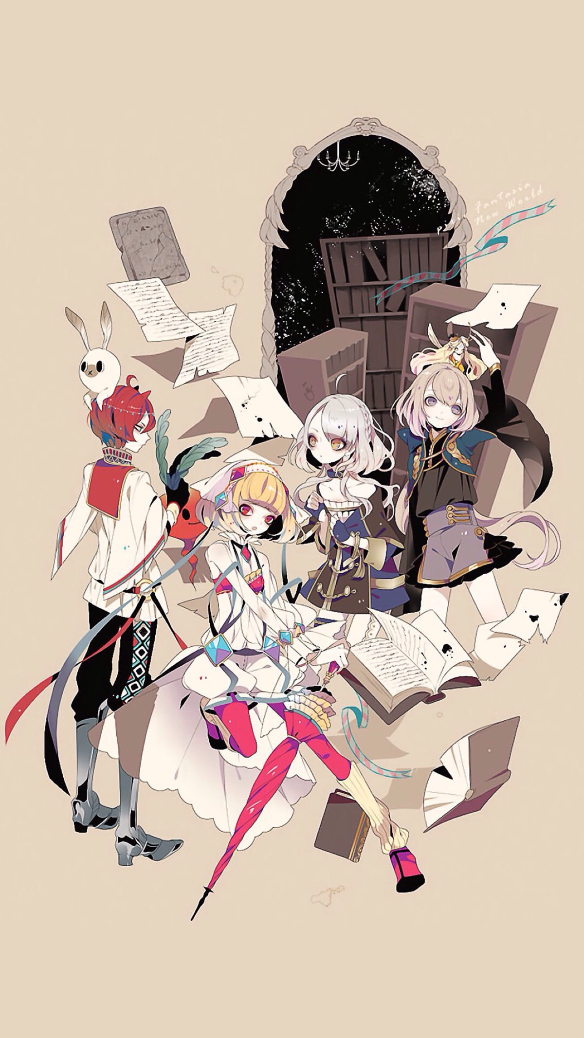 人形玩偶 特色插画系列手机壁纸(1)