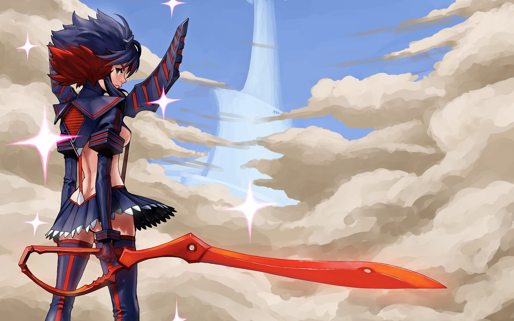 英勇少女 斩服少女动漫电脑壁纸(1)