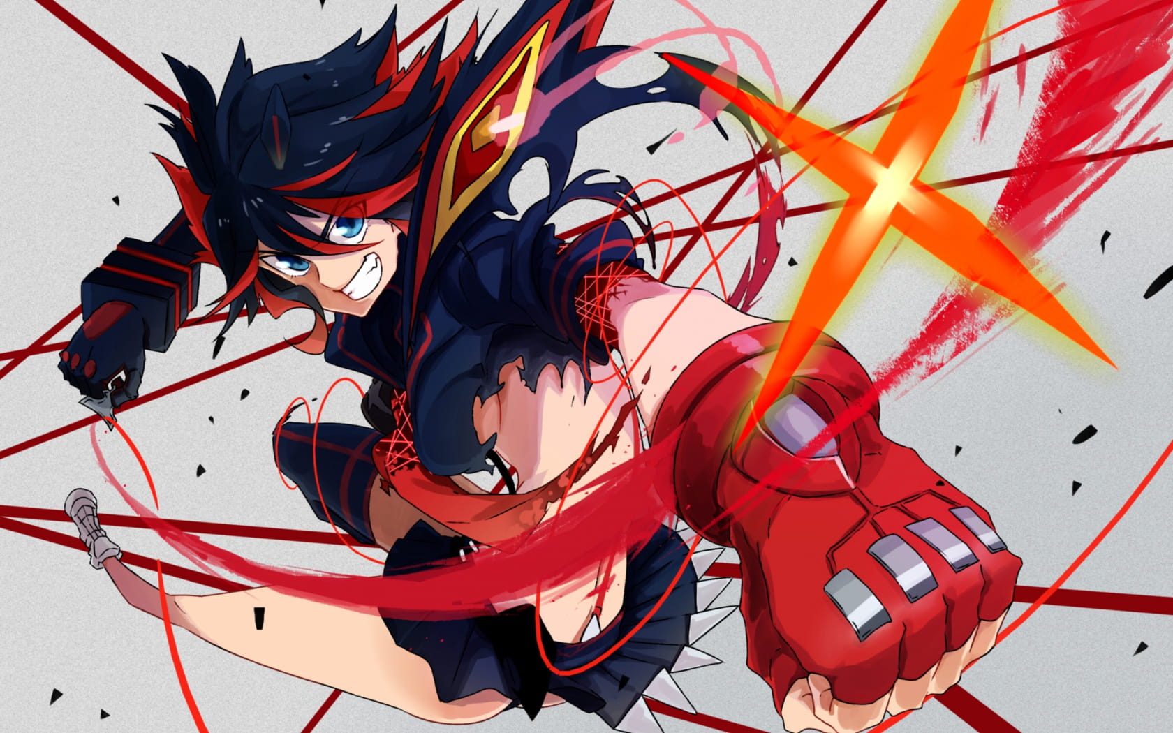 英勇少女 斩服少女动漫电脑壁纸(1)