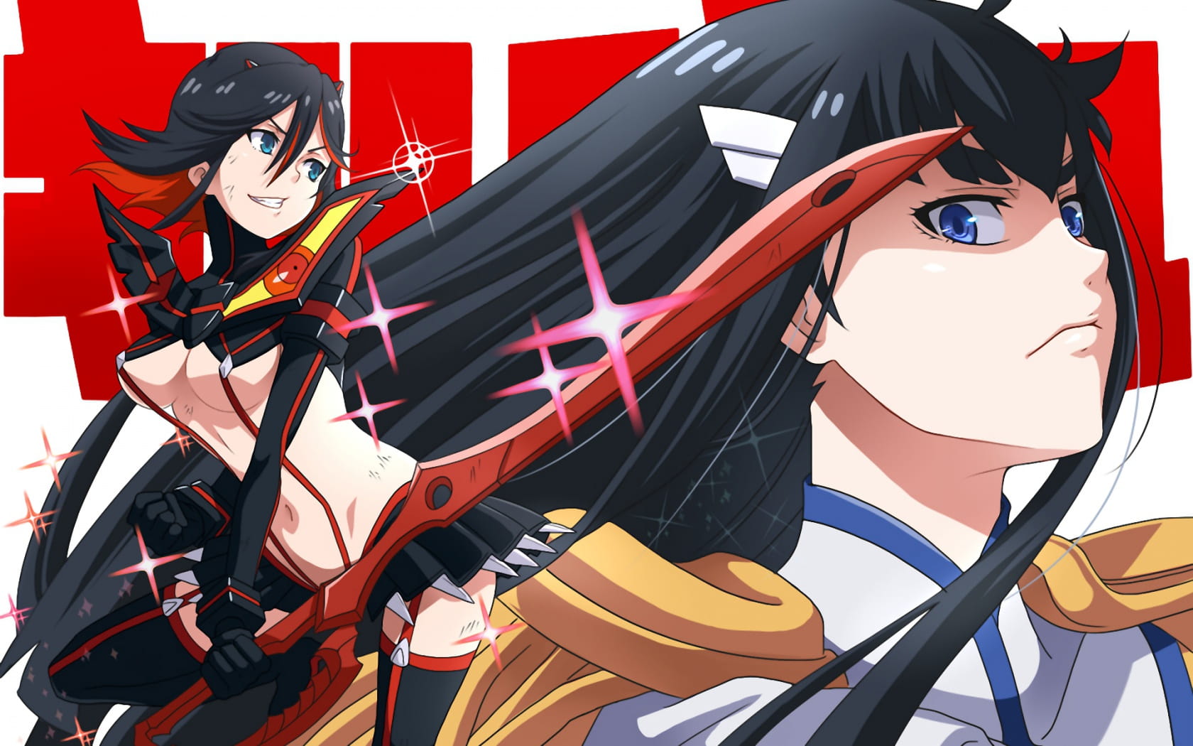 英勇少女 斩服少女动漫电脑壁纸(1)