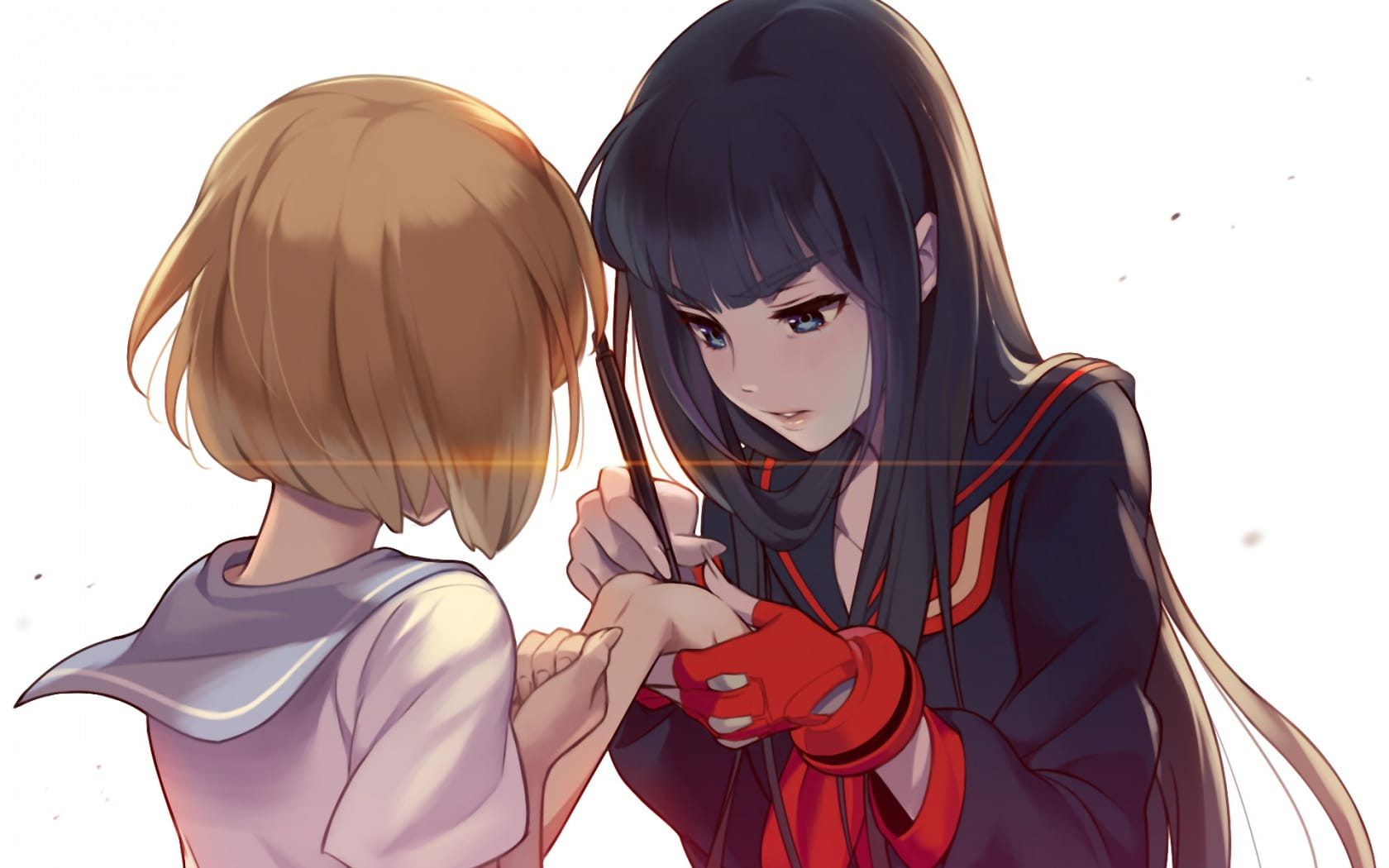 英勇少女 斩服少女动漫电脑壁纸(1)