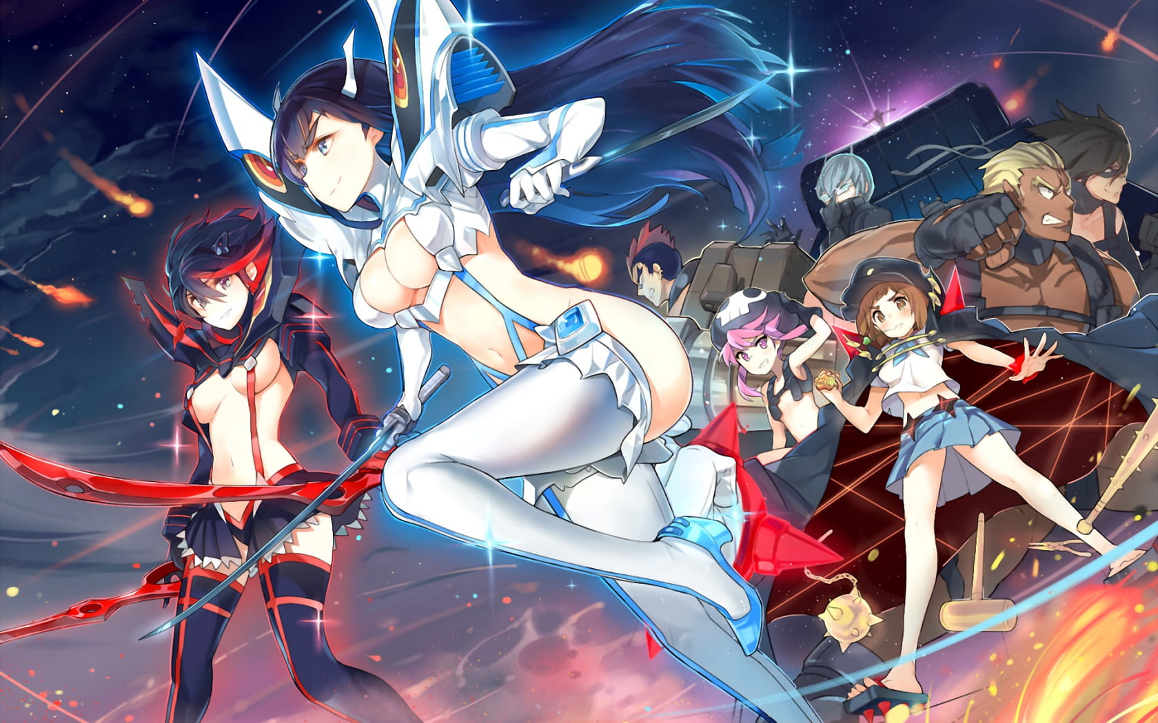 英勇少女 斩服少女动漫电脑壁纸(1)