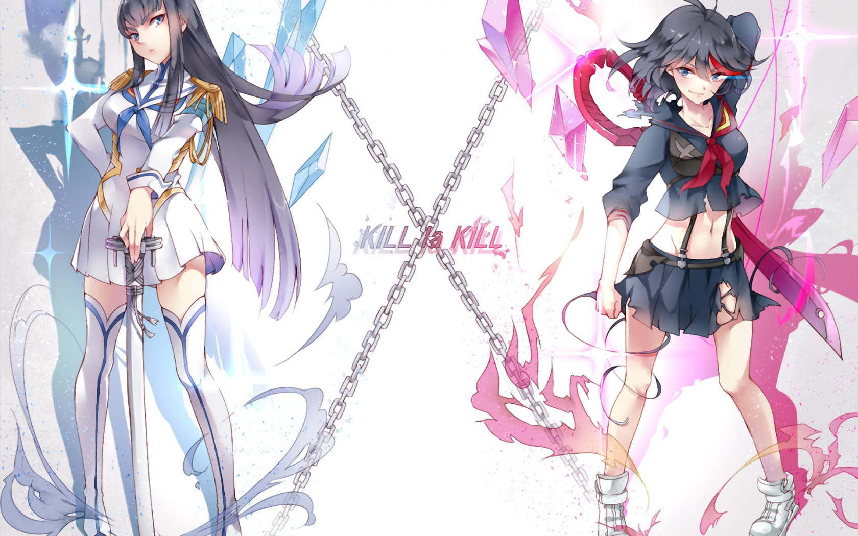 英勇少女 斩服少女动漫电脑壁纸(1)