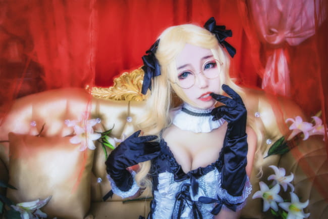 林之地带 眼镜娘白百合姬cosplay