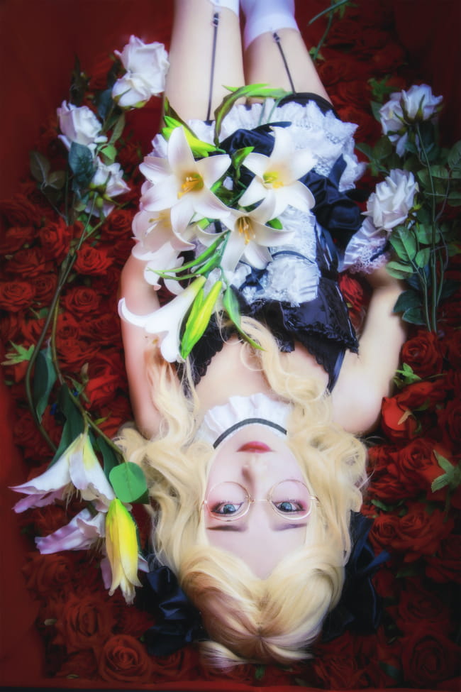 林之地带 眼镜娘白百合姬cosplay