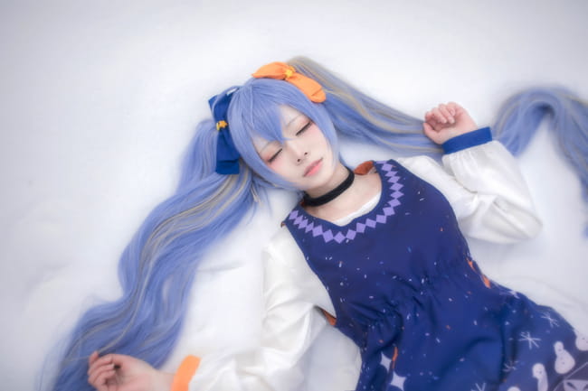 VOCALOID 初音未来 雪miku cosplay