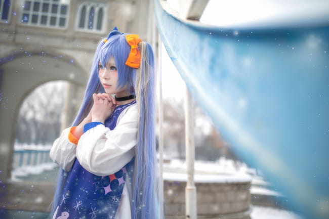 VOCALOID 初音未来 雪miku cosplay