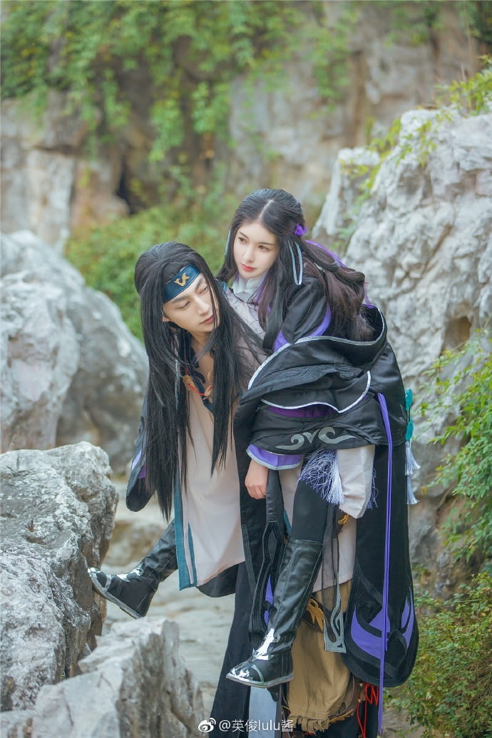 剑侠情缘网络版叁  瞿筱筱&秋宝 cosplay(1)