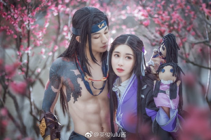 剑侠情缘网络版叁  瞿筱筱&秋宝 cosplay(1)