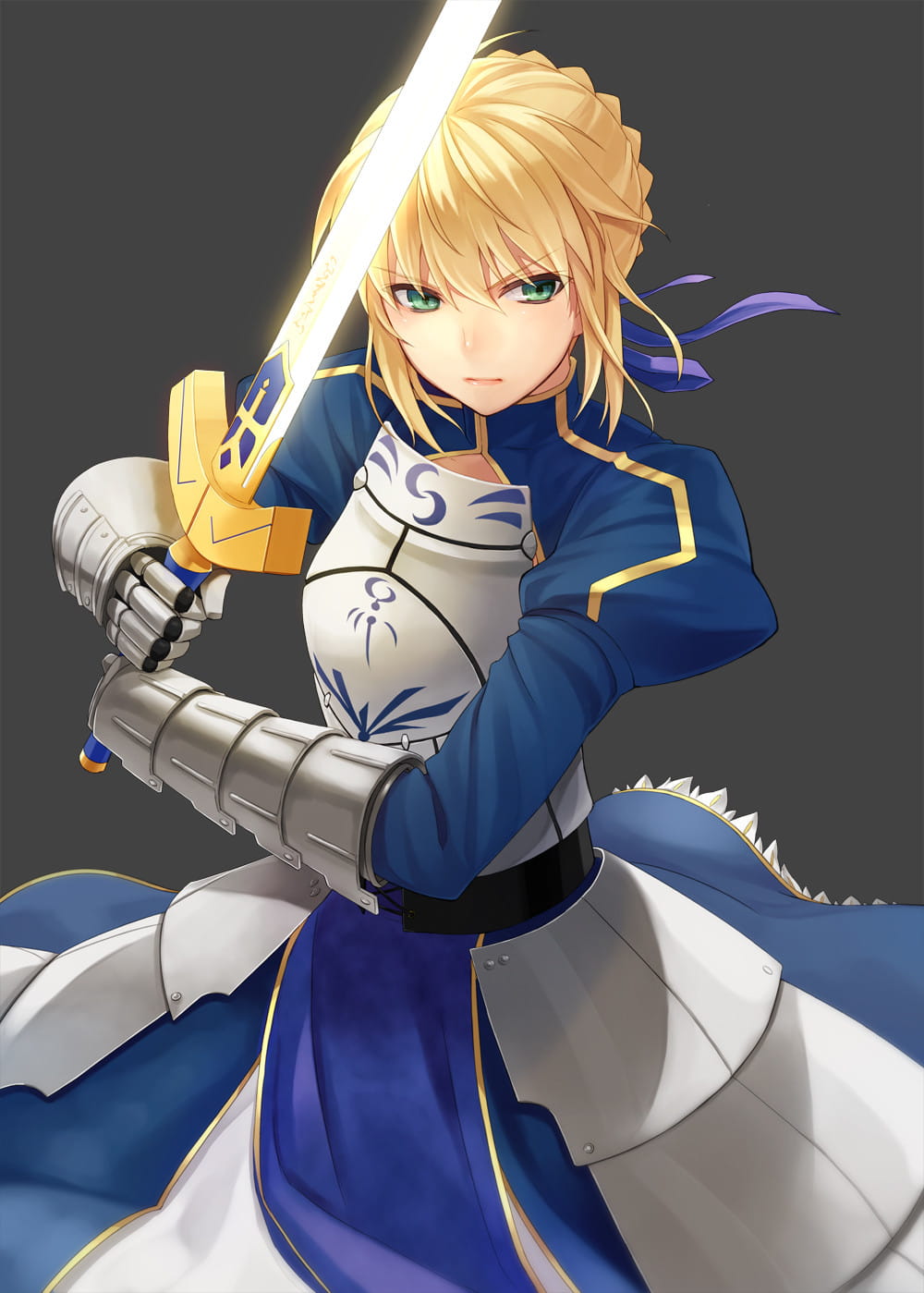呆毛王 Fate/stay night  saber 手机壁纸下载(1)