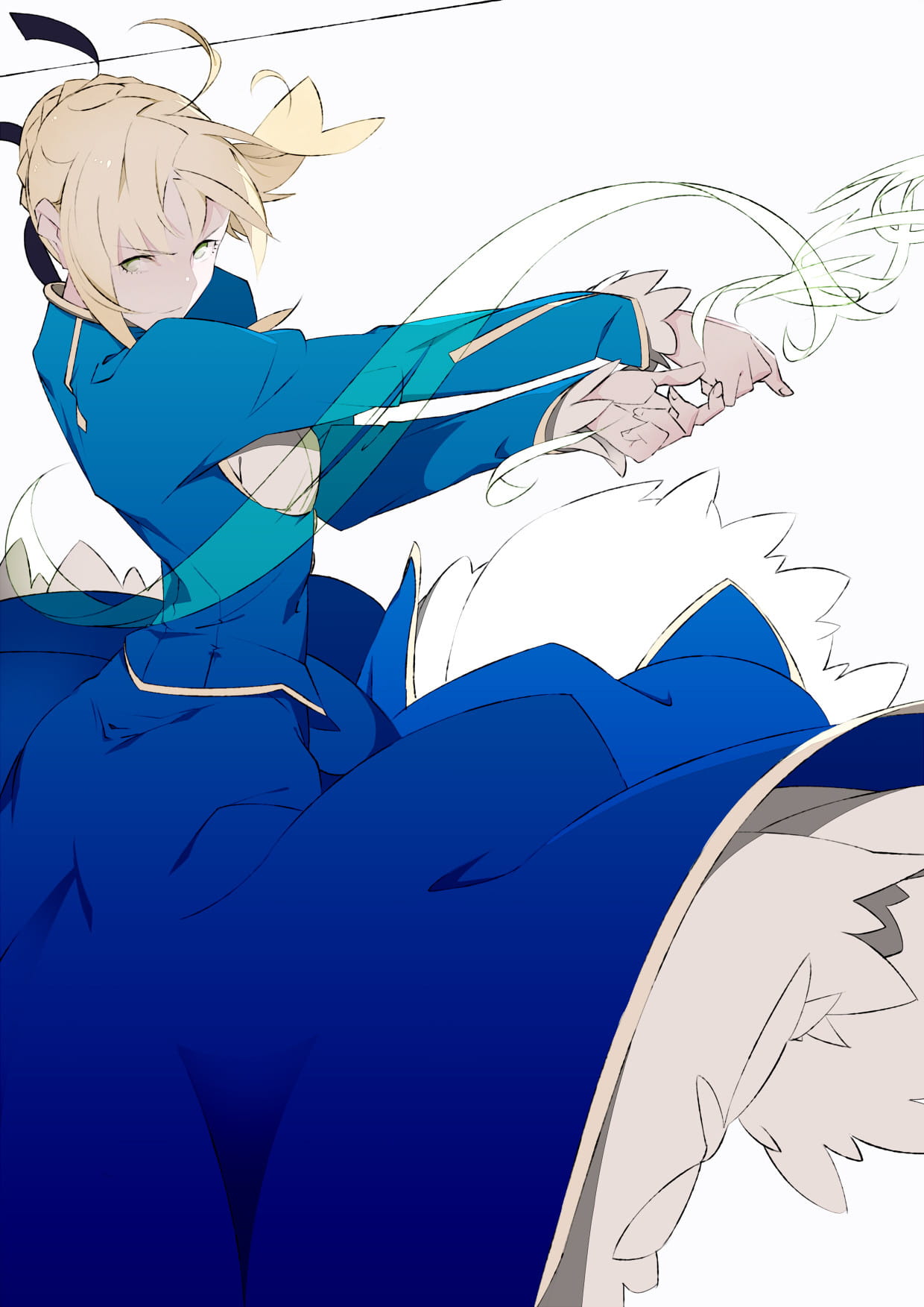 呆毛王 Fate/stay night  saber 手机壁纸下载(1)