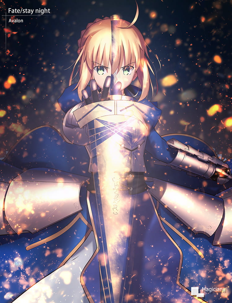 呆毛王 Fate/stay night  saber 手机壁纸下载(1)