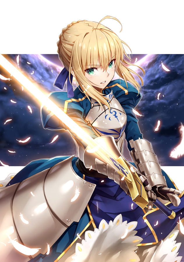 呆毛王 Fate/stay night  saber 手机壁纸下载(1)