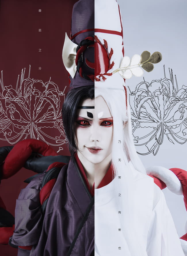 法华无常 网易手游阴阳师 鬼使黑&鬼使白 cosplay(1)