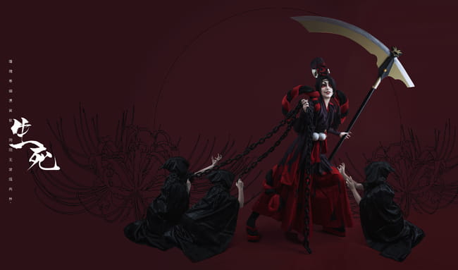 法华无常 网易手游阴阳师 鬼使黑&鬼使白 cosplay(1)