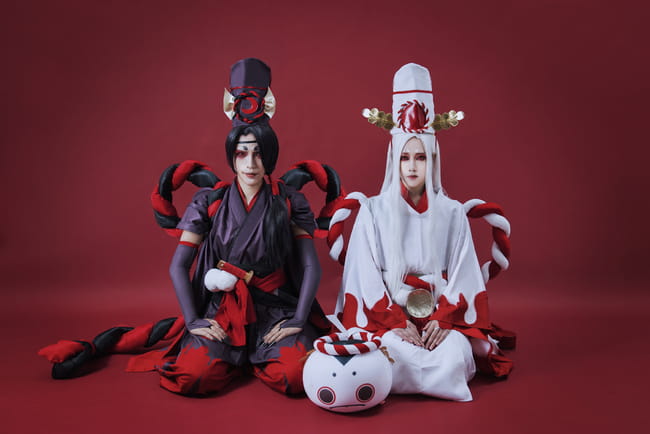 法华无常 网易手游阴阳师 鬼使黑&鬼使白 cosplay(1)