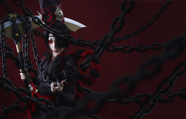 法华无常 网易手游阴阳师 鬼使黑&鬼使白 cosplay(1)