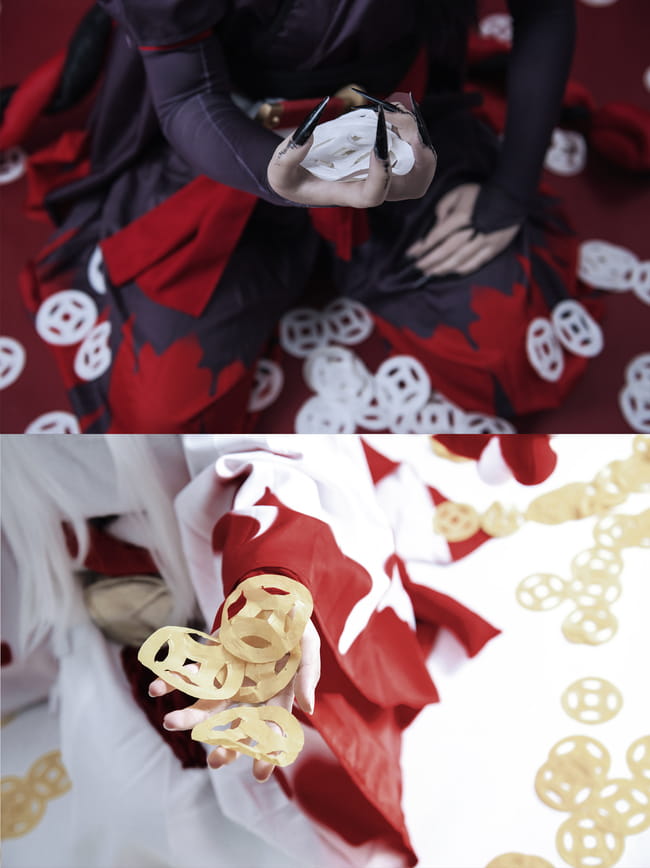 法华无常 网易手游阴阳师 鬼使黑&鬼使白 cosplay(1)