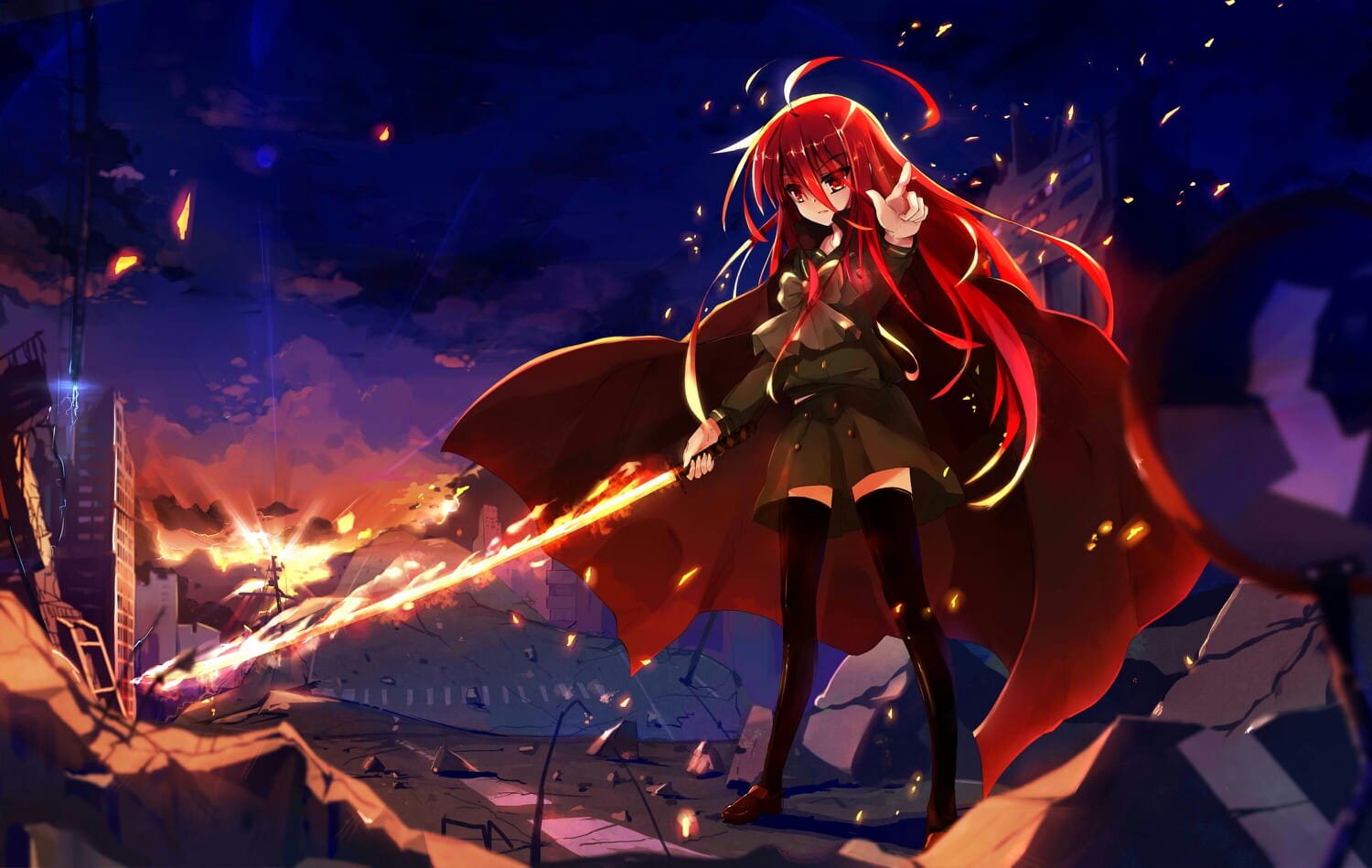 炎发灼眼的讨伐者 夏娜电脑壁纸(1)