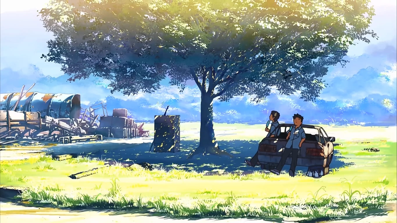 新海诚云之彼端约定之地 超美场景壁纸图(1)