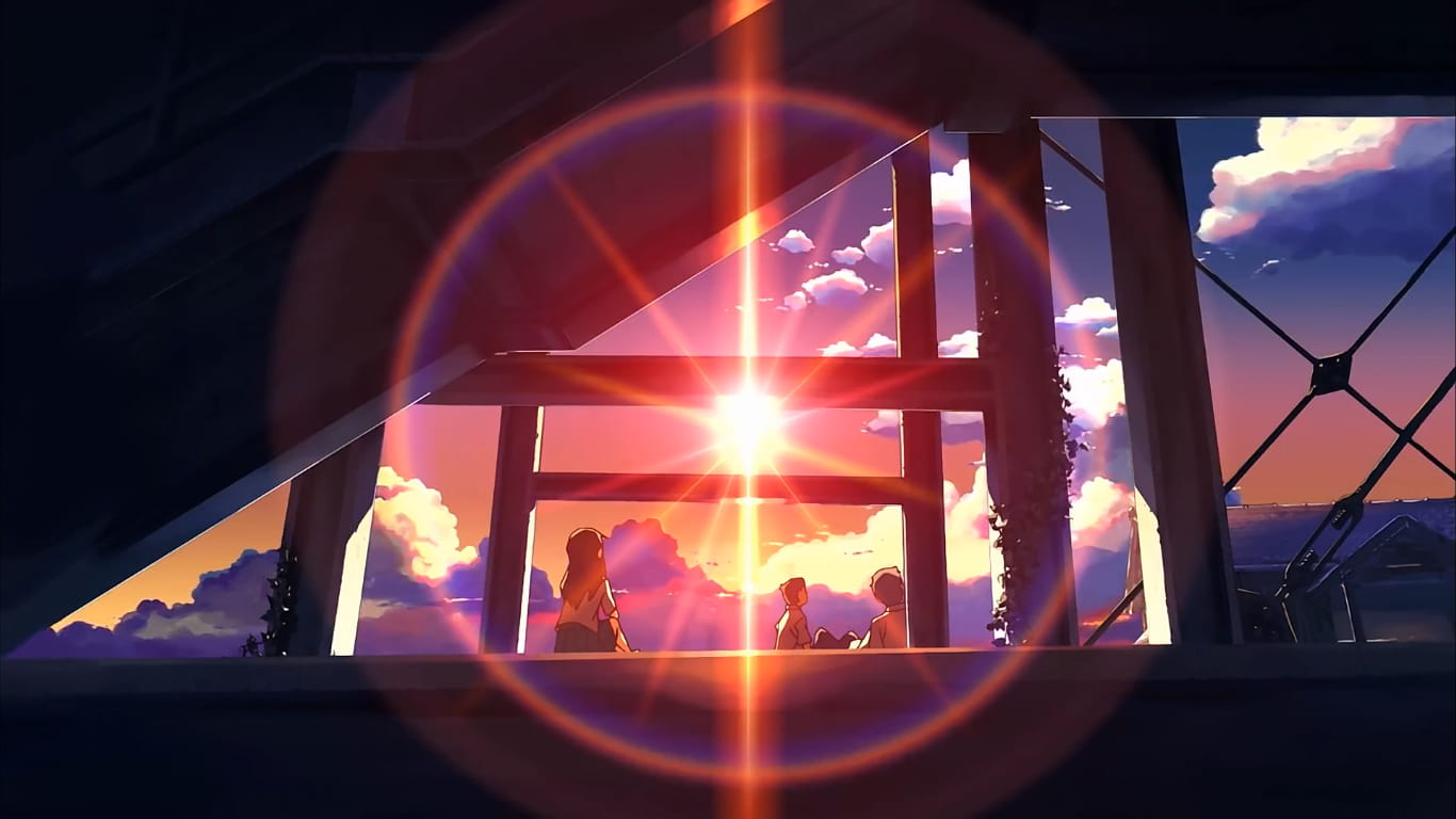 新海诚云之彼端约定之地 超美场景壁纸图(1)