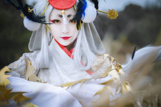 阴阳师姑获鸟 金銮鹤羽皮肤cos