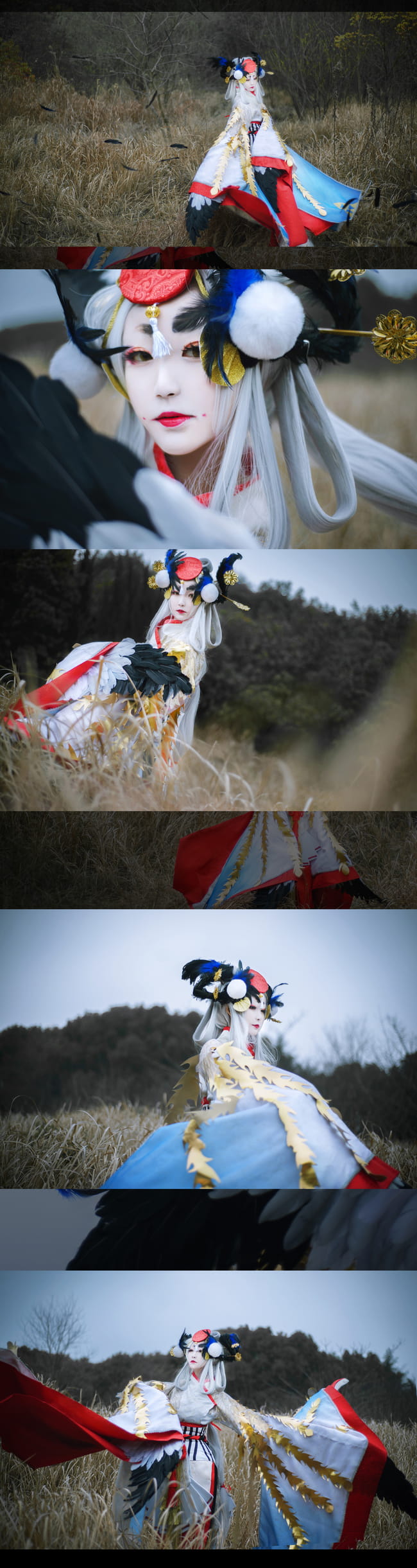 阴阳师姑获鸟 金銮鹤羽皮肤cos