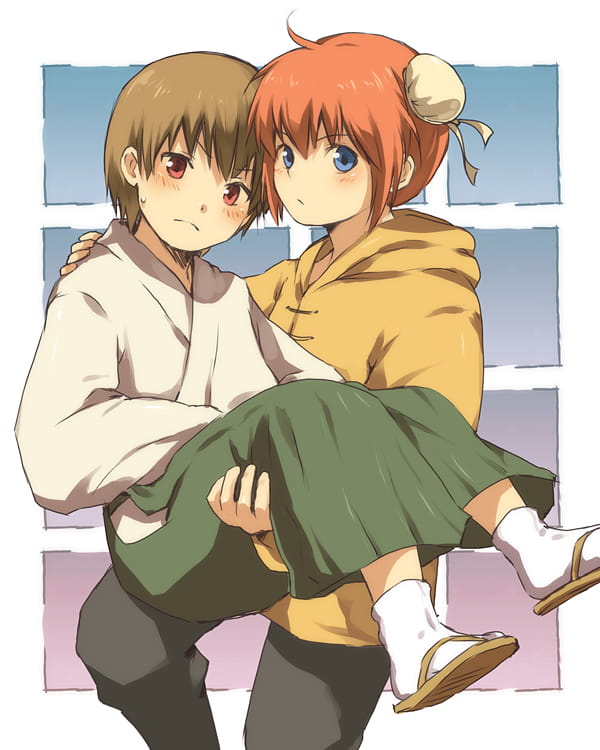 银魂CP 神乐&冲田总悟手机壁纸(1)