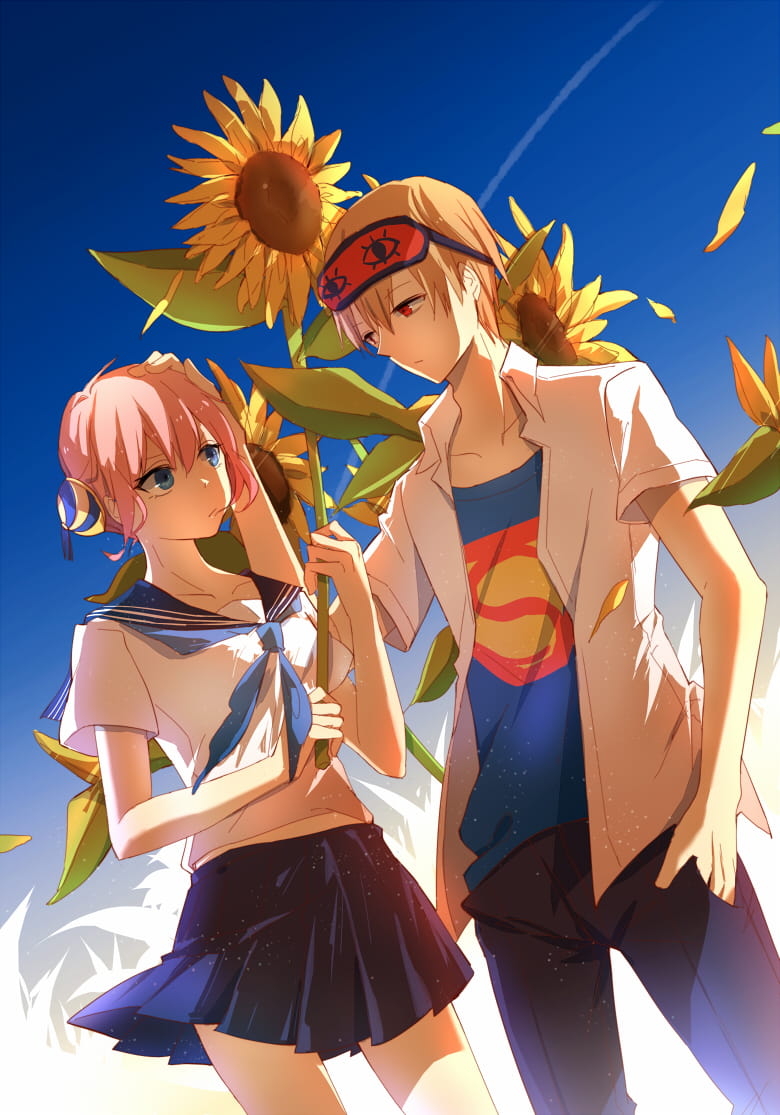 银魂CP 神乐&冲田总悟手机壁纸(1)