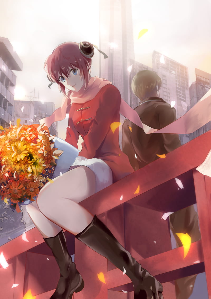 银魂CP 神乐&冲田总悟手机壁纸(1)