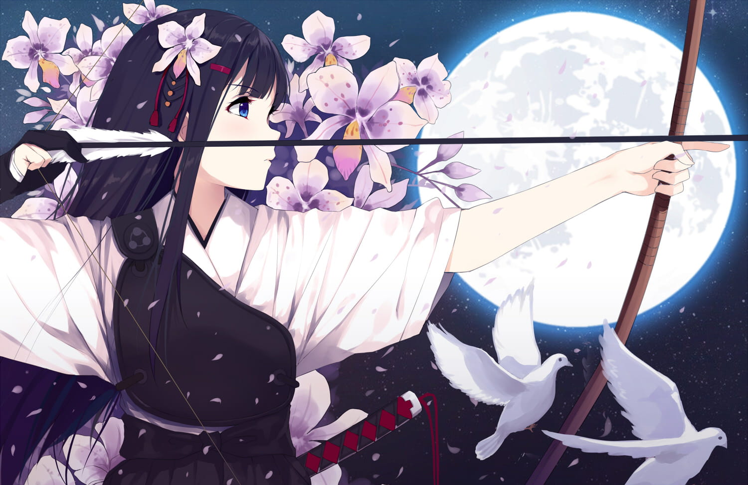 自然最美 黑长直小姐姐电脑壁纸(1)