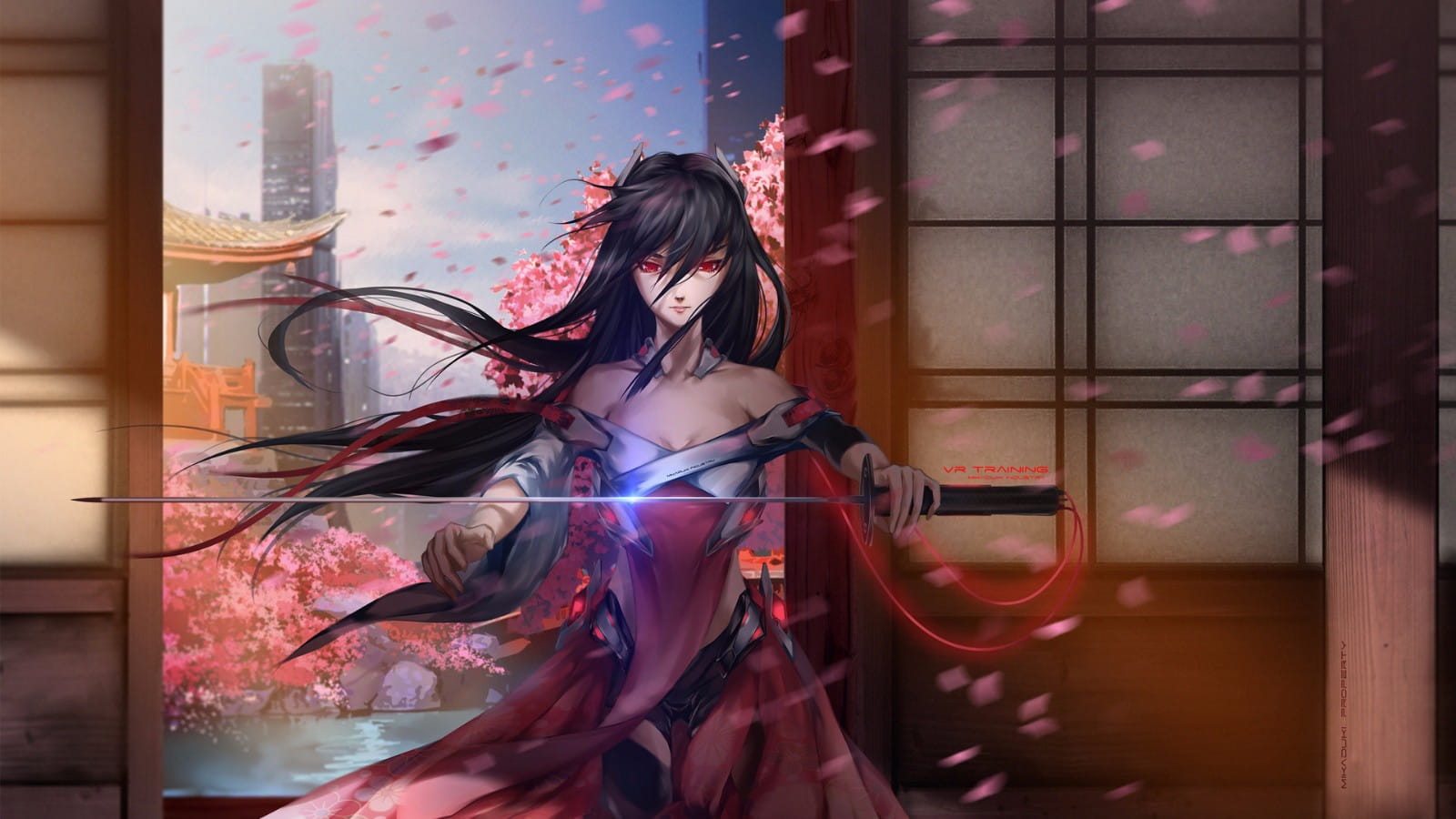 自然最美 黑长直小姐姐电脑壁纸(1)