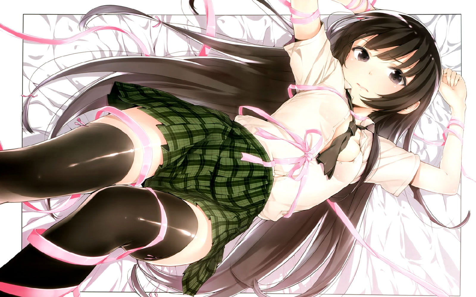 自然最美 黑长直小姐姐电脑壁纸(1)