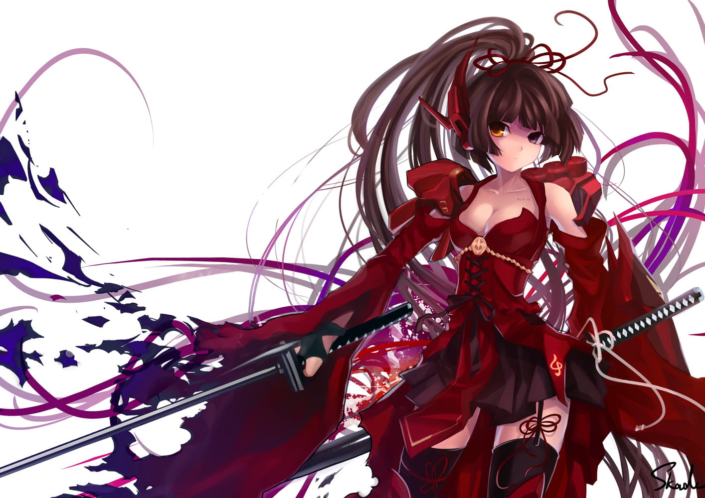 自然最美 黑长直小姐姐电脑壁纸(1)