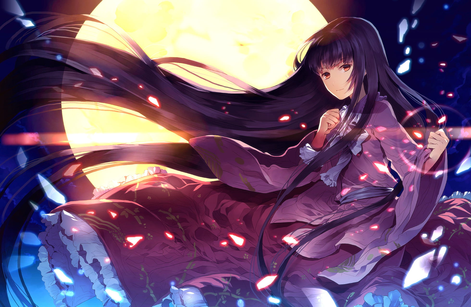 自然最美 黑长直小姐姐电脑壁纸(1)