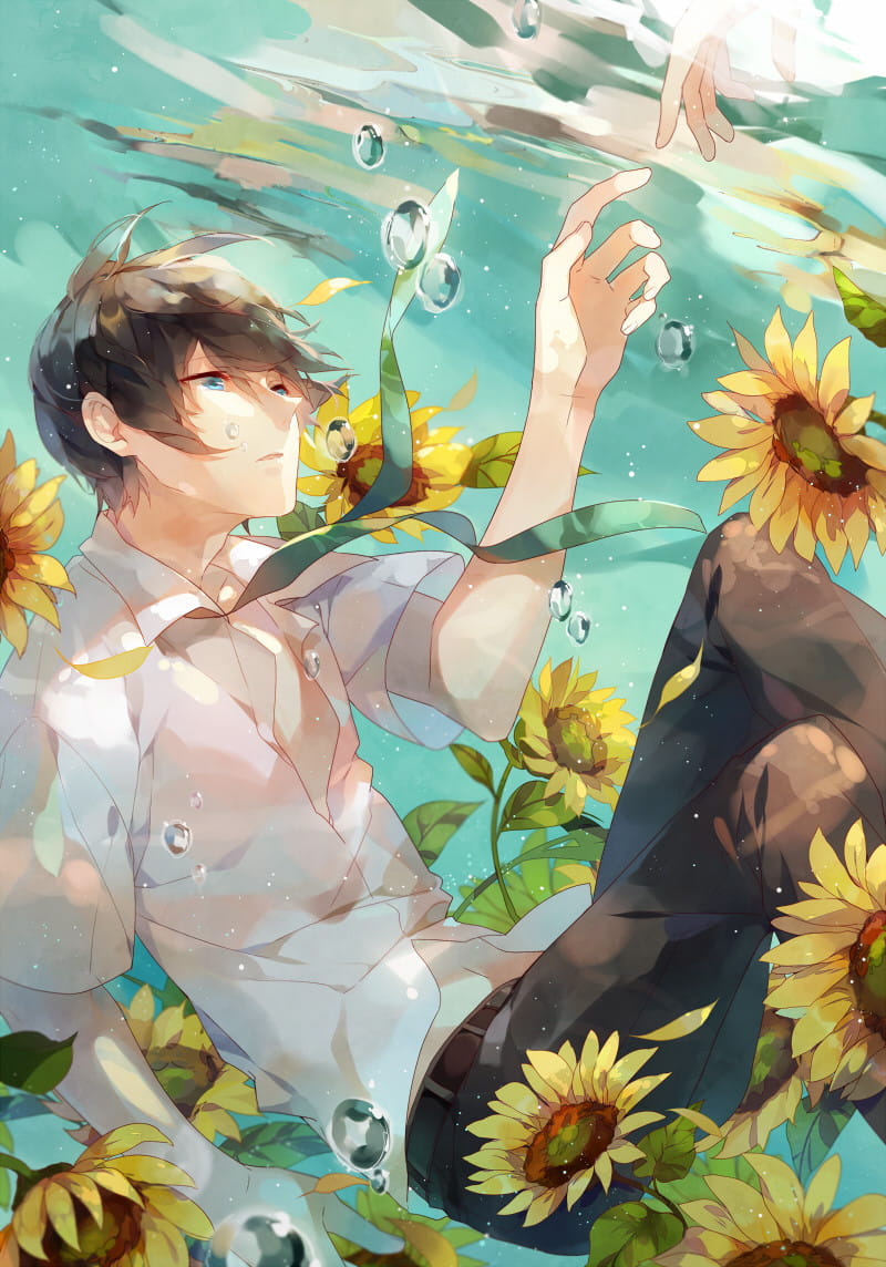 Free！男子游泳部 男神七濑遥手机壁纸(1)