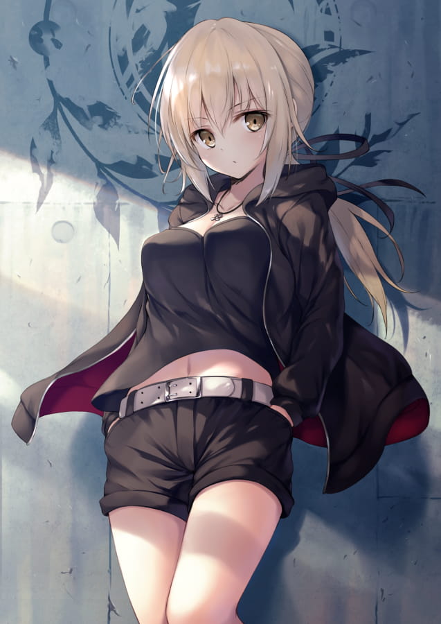 黑化saber黑无毛 Fate系列手机壁纸