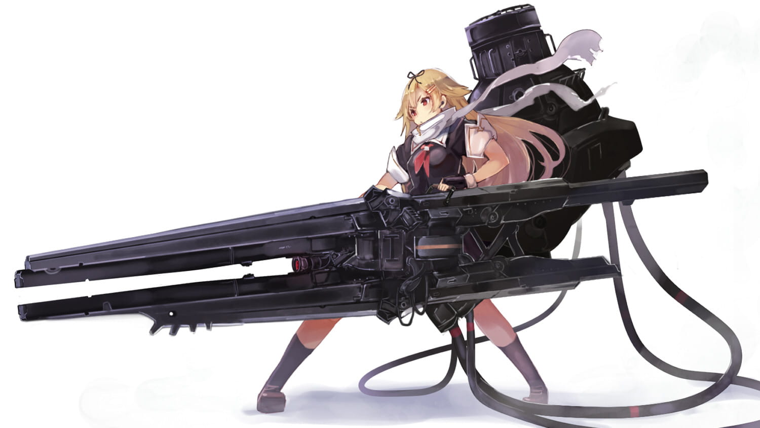 稳如poi~舰队Collection 舰娘夕立动漫手机壁纸下载(1)