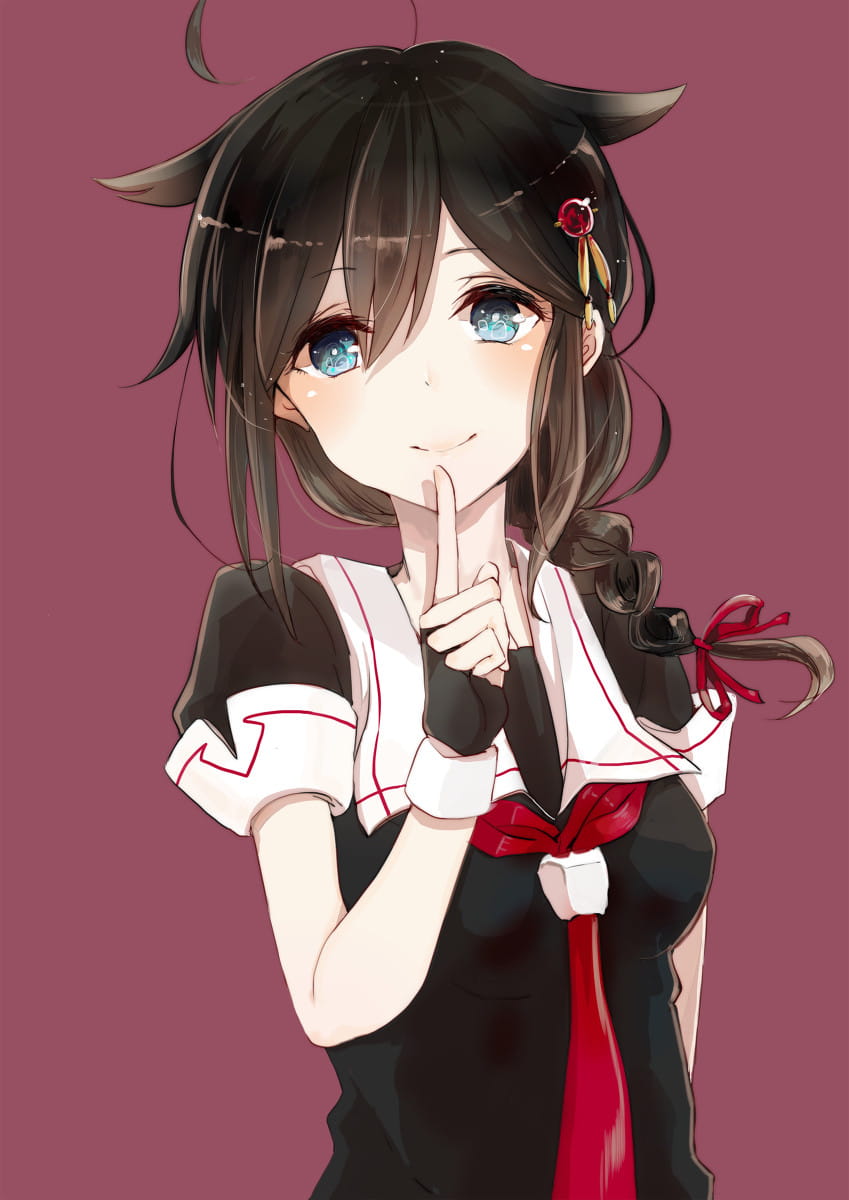 稳如poi~舰队Collection 舰娘夕立动漫手机壁纸下载(1)