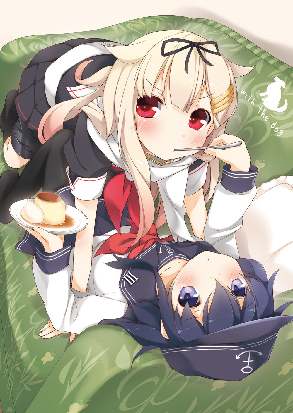 稳如poi~舰队Collection 舰娘夕立动漫手机壁纸下载(1)