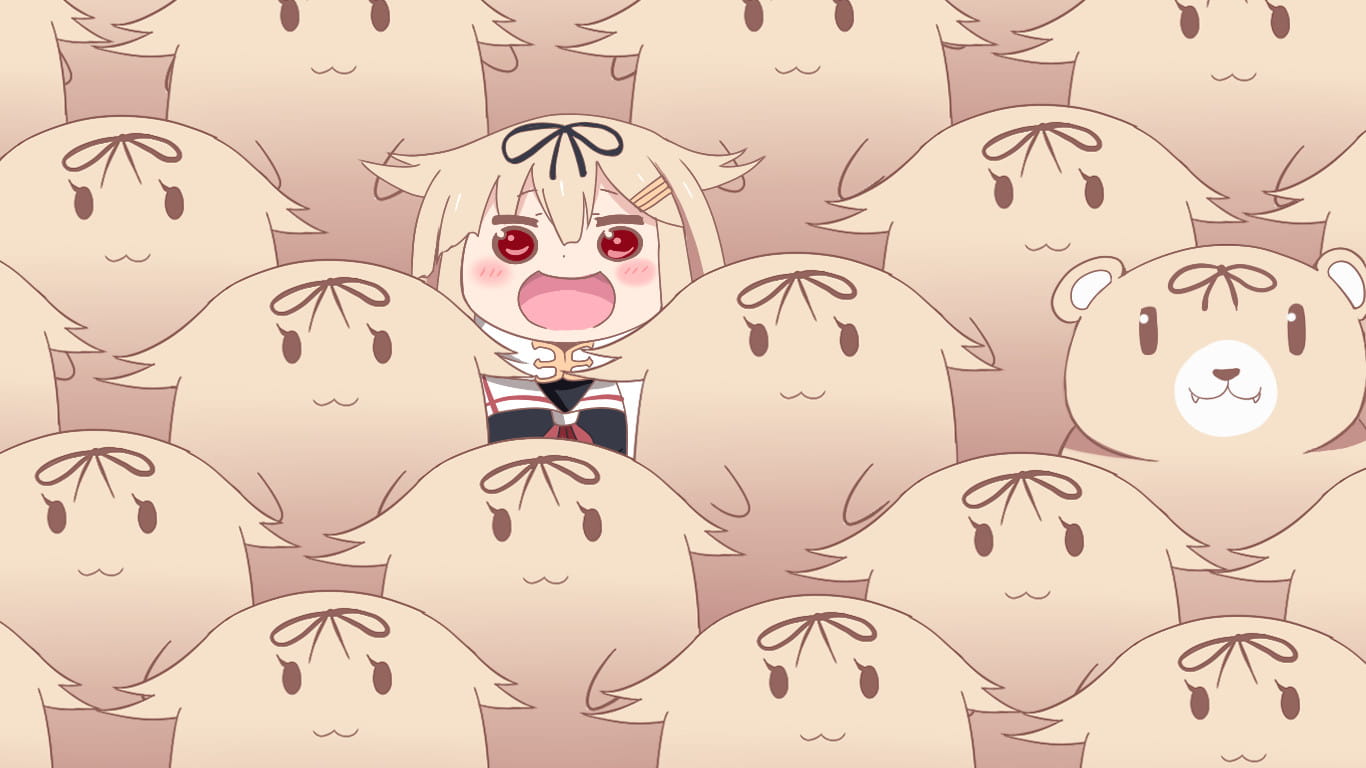 稳如poi~舰队Collection 舰娘夕立动漫手机壁纸下载(1)