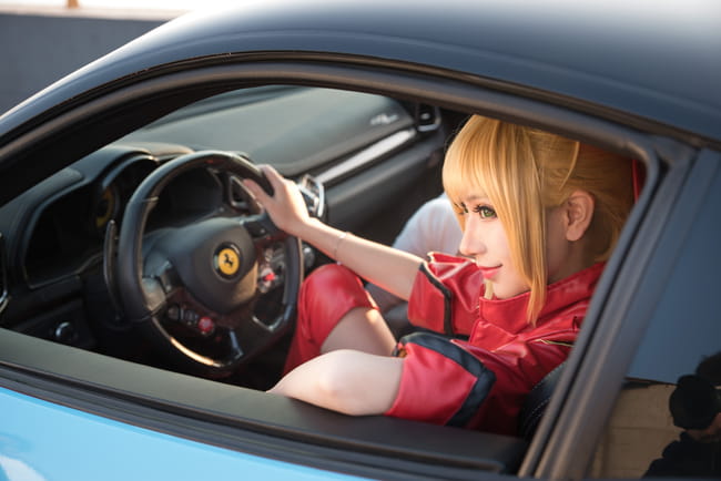 吾王和暴君 我选法拉利 fgo 尼禄&saber cosplay