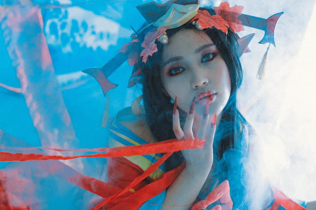 倾国倾城 网易手游阴阳师 红叶鬼女cosplay(1)