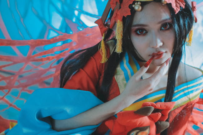 倾国倾城 网易手游阴阳师 红叶鬼女cosplay(1)