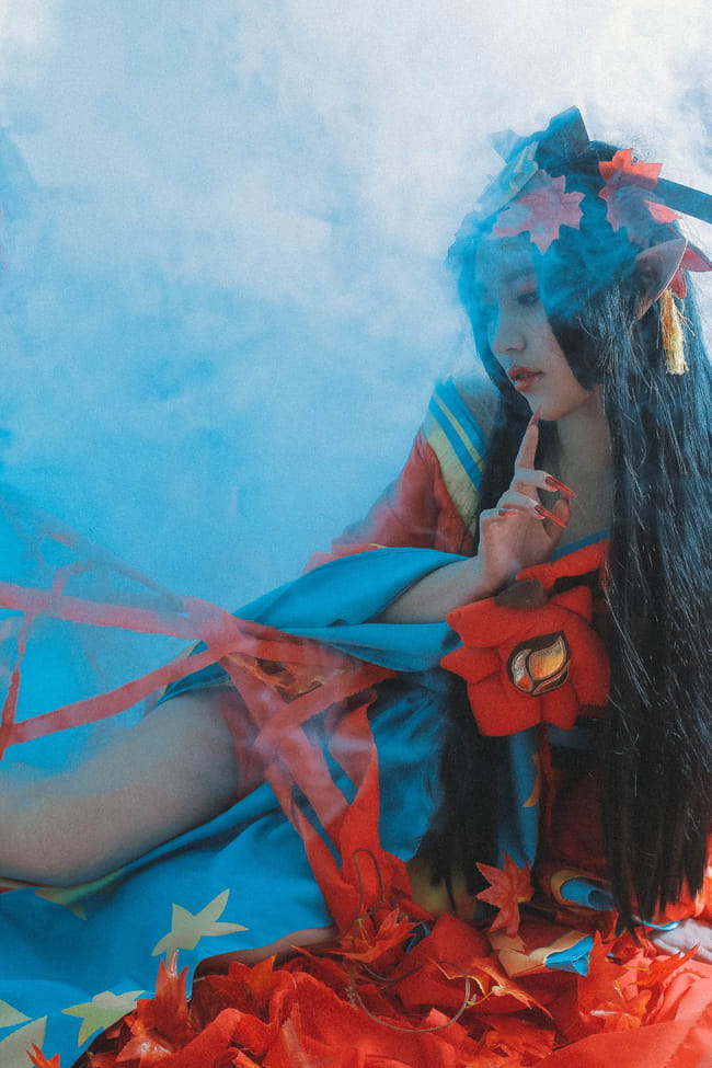 倾国倾城 网易手游阴阳师 红叶鬼女cosplay(1)