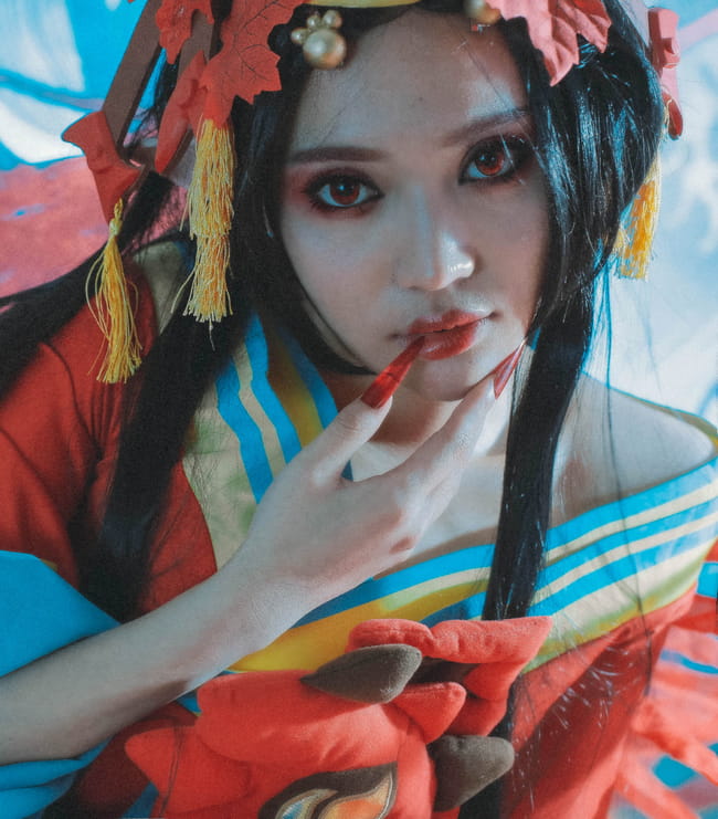 倾国倾城 网易手游阴阳师 红叶鬼女cosplay(1)